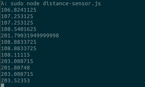 Sample Terminal Output