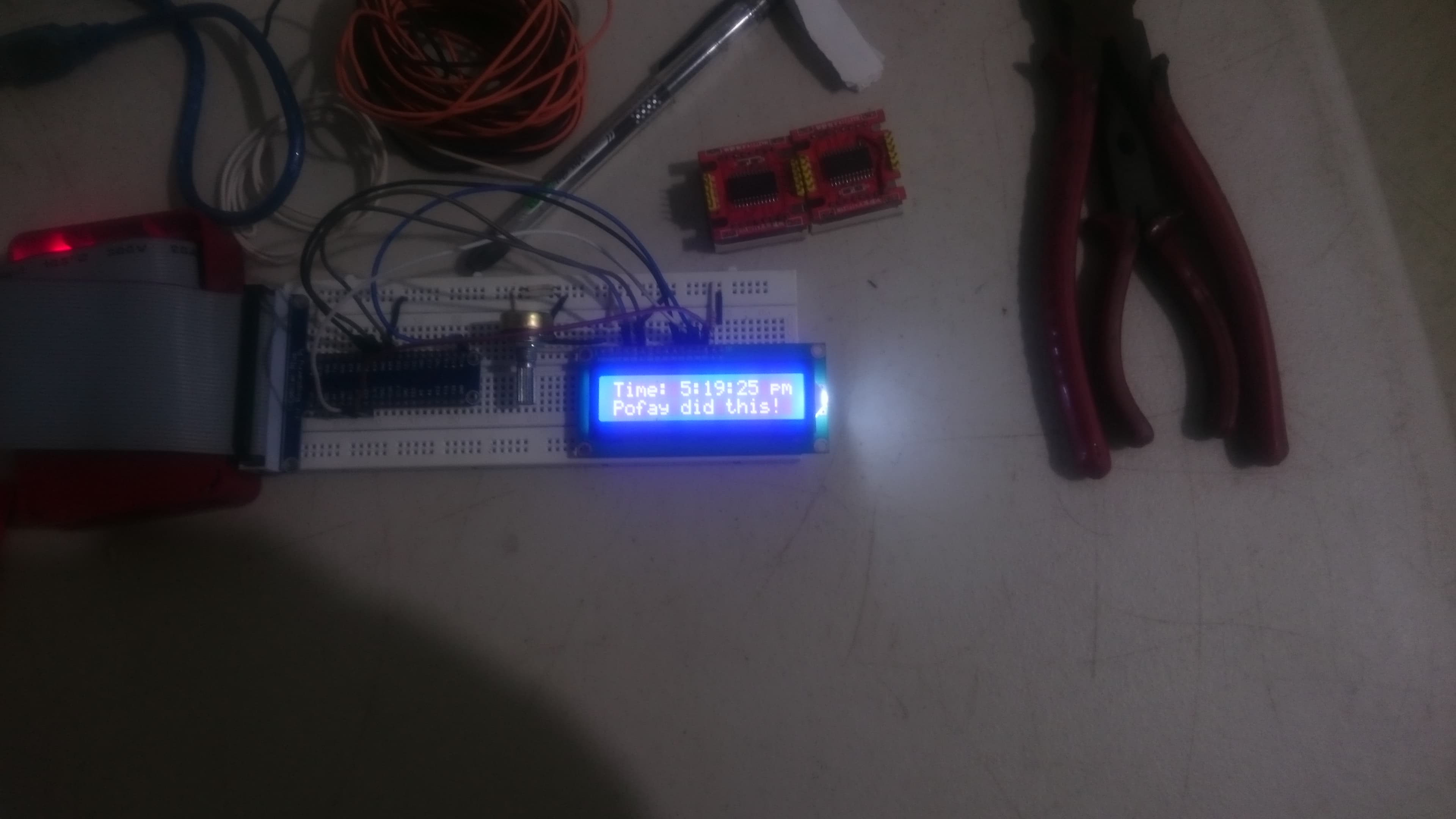 LCD Display using JS